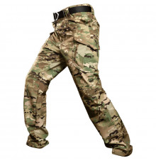 Зимние тактические штаны Soft shell S.archon X9JRK Camouflage CP на флисе 2XL