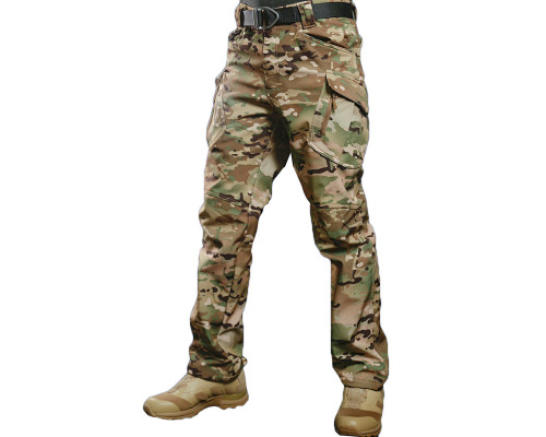 Зимние тактические штаны Soft shell S.archon X9JRK Camouflage CP на флисе 3XL