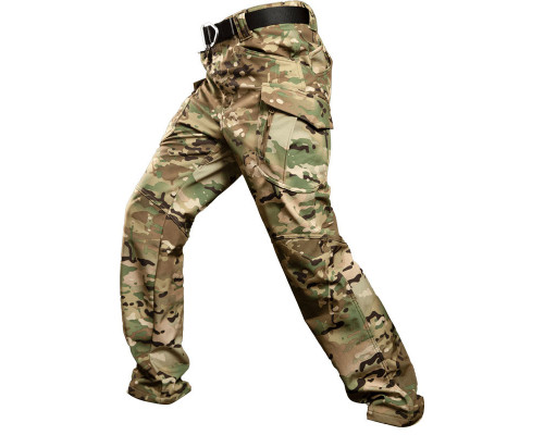 Зимние тактические штаны Soft shell S.archon X9JRK Camouflage CP на флисе XL