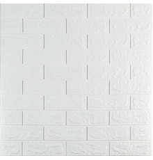 3D панель самоклеющаяся 690х780х5мм кирпич Белый (001-5) SW-00000029