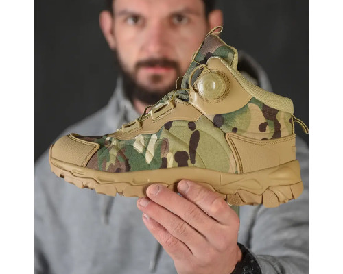 Ботинки тактические 661 автоматическая пряжка Camouflage CP 45