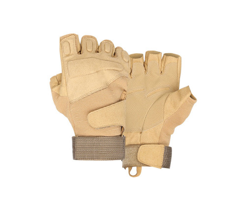 Перчатки тактические беспалые E302 Sand Khaki M