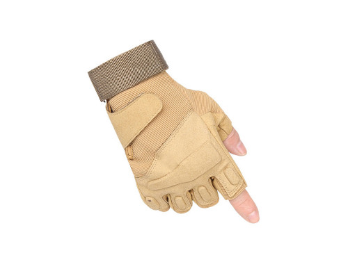 Перчатки тактические беспалые E302 Sand Khaki XL