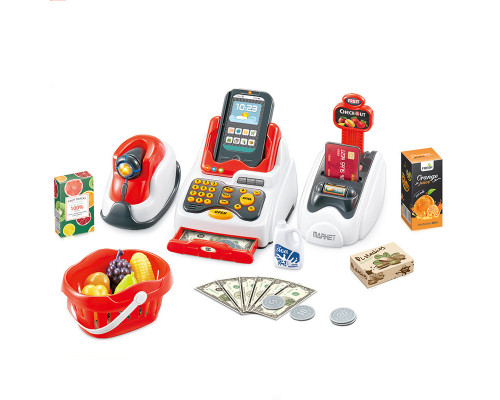 Детский игровой набор Кассовый аппарат 68-119 со световыми и звуковыми эффектами