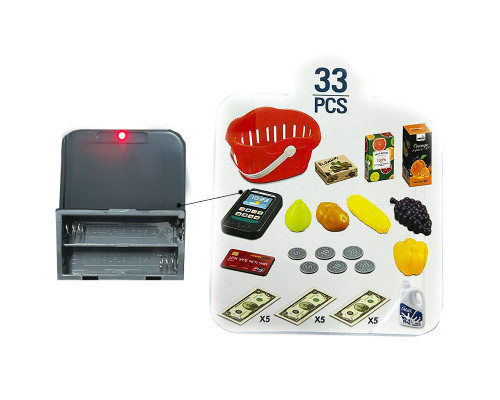 Детский игровой набор Кассовый аппарат 68-119 со световыми и звуковыми эффектами