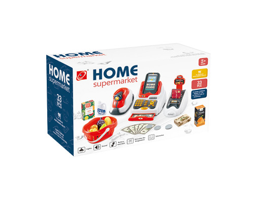 Детский игровой набор Кассовый аппарат 68-119 со световыми и звуковыми эффектами