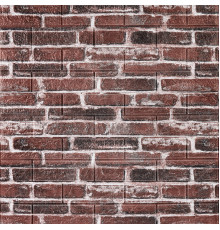 Декоративная 3D панель самоклейка 700x770x5мм Кирпич красный Екатеринославский (043) SW-00000031