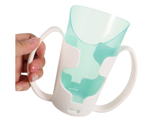 Чашка для кормления Aiwecare 7488 для людей с ограниченными возможностями лежачих больных с дисфагией с ручками