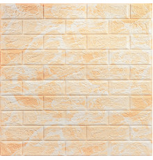 Декоративная 3D панель самоклейка 700x770x5мм Мрамор бежевый (кирпич) (062) SW-00000032