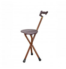 Трость табурет STZY-GD04 алюминиевый на триноге с раскладным стульчиком не регулируется