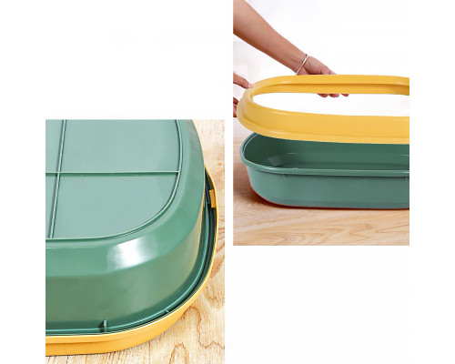 Туалет лоток для кошек с лопаткой Taotaopets 225501 46*38*13 см Green