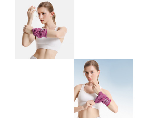 Полотенце AOLIKES A-7933 спортивное охлаждающее быстросохнущая защита на запястье поглотитель пота для фитнеса Pink