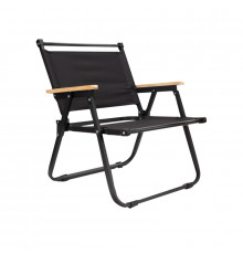 Кресло туристическое S3344 складное для сада туризма рыбалки Black