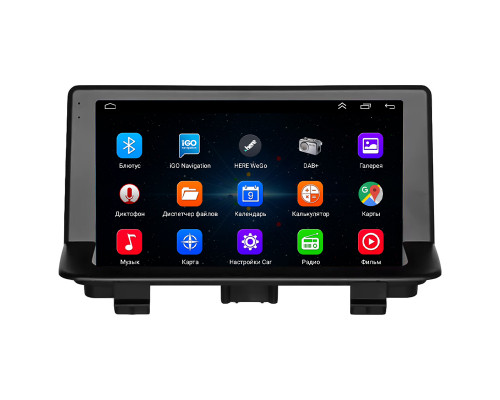 Штатная магнитола Lesko для Audi Q3 I (8U) Рестайлинг 2014-2018 экран 9" 1/16Gb Wi-Fi GPS Base