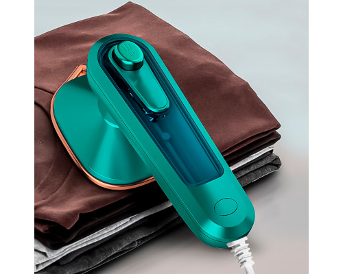 Ручной мини утюг Micro Steam Iron C020 портативный для сухой и влажной глажки 220В Green