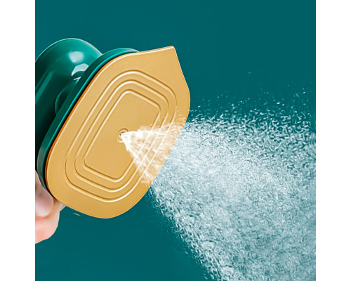 Ручной мини утюг Micro Steam Iron C020 портативный для сухой и влажной глажки 220В Green