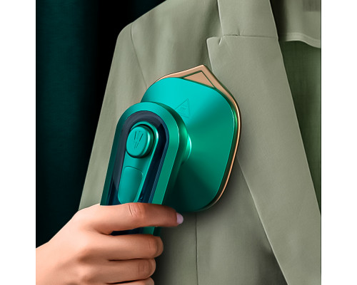 Ручной мини утюг Micro Steam Iron C020 портативный для сухой и влажной глажки 220В Green