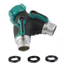 Разделитель BlueBird 5139 соединитель для садового шланга с отдельными двухпозиционными клапанами