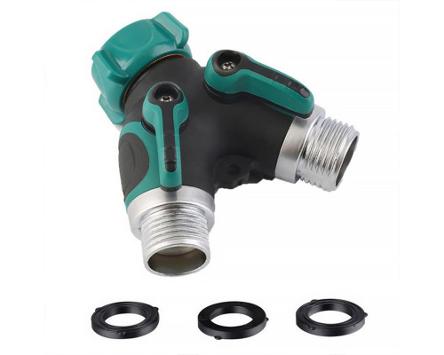 Разделитель BlueBird 5139 соединитель для садового шланга с отдельными двухпозиционными клапанами