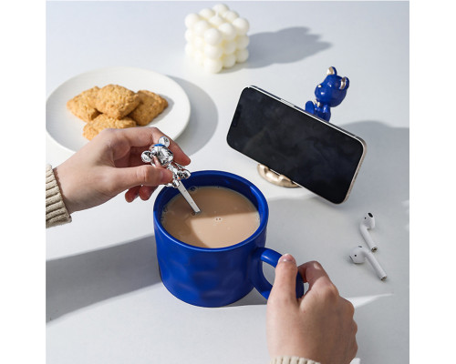 Подарочный кофейный набор Dedbbb чашка ложка подставка для телефона подарочная упаковка Dark Blue