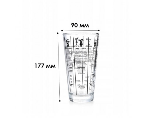 Шейкер для коктейлей 650 мл Creation TJQ70-1