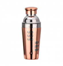Шейкер для коктейлей FS7263 из нержавеющей стали 600 мл с рецептами Rose Gold
