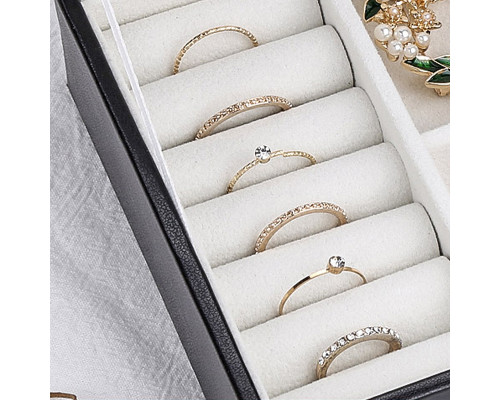 Шкатулка Casegrace SP-01155 для украшений и ювелирных изделий драгоценностей Black