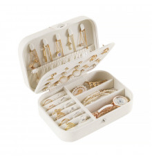 Шкатулка Casegrace SP-01161 для украшений и ювелирных изделий портативная 16*11*5 см White