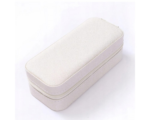 Шкатулка Casegrace SP-01185 для украшений и ювелирных изделий портативная 15*6,5*4,8 см White