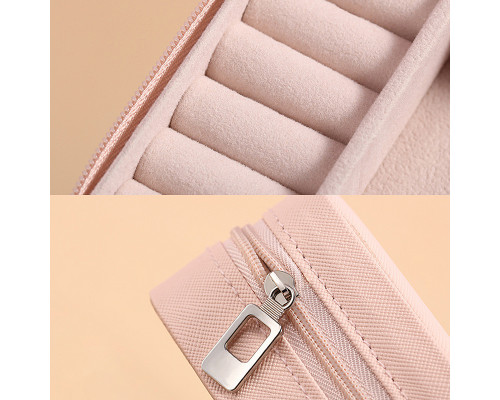 Шкатулка Casegrace SP-01212 для украшений и ювелирных изделий портативная 10*10*5 см Pink