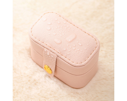 Шкатулка Casegrace SP-01244 для колец и ювелирных изделий портативная компактная 6,6*4*4,7 см Pink
