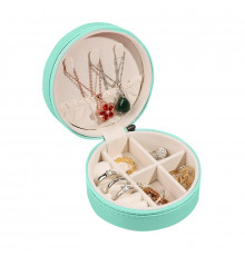 Шкатулка Casegrace SP-1257 для украшений и ювелирных изделий портативная круглая 11*11*5 см Turquoise