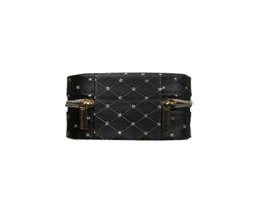 Шкатулка Casegrace SP-01304-B для украшений и ювелирных изделий портативная с молнией Black