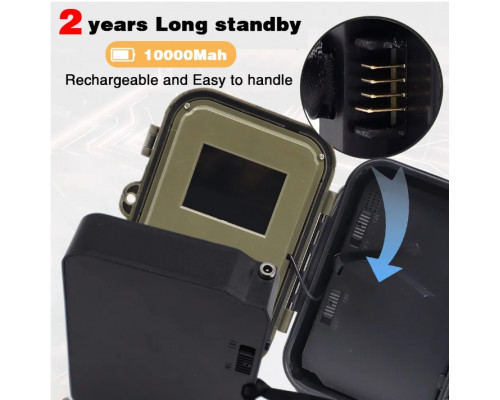 Фотоловушка HC940 LTE PRO с передачей данных , на батарейках 10 АА,  APP/4G  видео 4К, фото 30МР