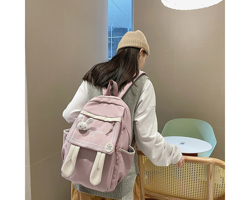 Рюкзак подростковый 21727 Зайка 20L Pink