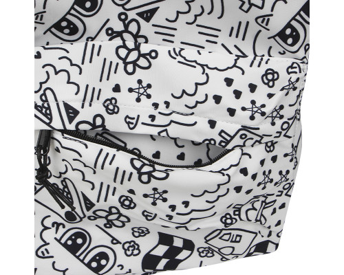 Рюкзак подростковый 5154 с рисунками 20-35 л Black