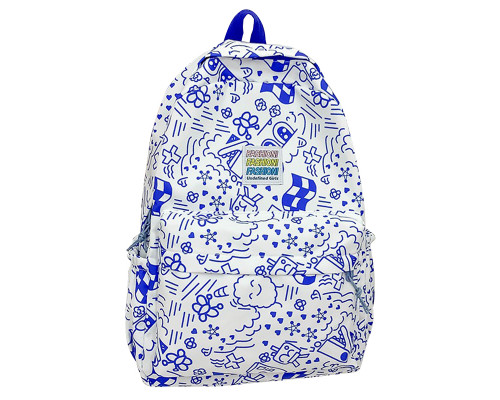 Рюкзак подростковый 5154 с рисунками 20-35 л Blue