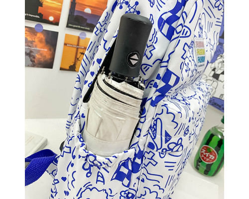 Рюкзак подростковый 5154 с рисунками 20-35 л Blue