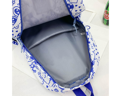 Рюкзак подростковый 5154 с рисунками 20-35 л Blue