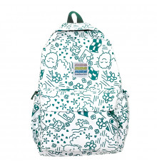 Рюкзак подростковый 5154 с рисунками 20-35 л Green