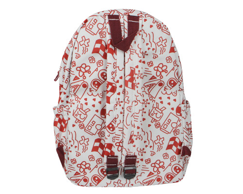 Рюкзак подростковый 5154 с рисунками 20-35 л Red