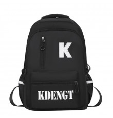 Рюкзак подростковый 5504 для ноутбука 14" водонепроницаемый 2 отделения 20-35 л Black