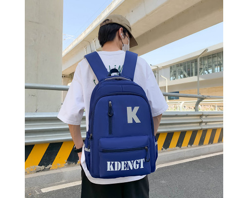 Рюкзак подростковый 5504 для ноутбука 14" водонепроницаемый 2 отделения 20-35 л Blue