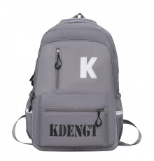 Рюкзак подростковый 5504 для ноутбука 14" водонепроницаемый 2 отделения 20-35 л Gray