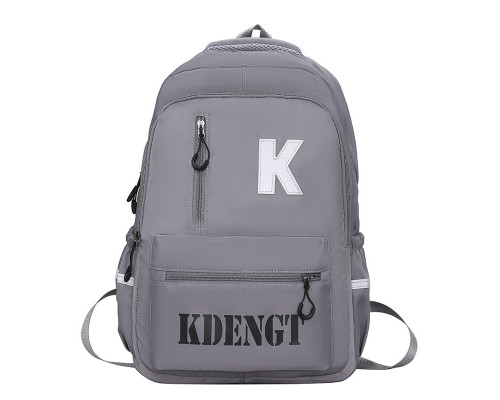 Рюкзак подростковый 5504 для ноутбука 14" водонепроницаемый 2 отделения 20-35 л Gray