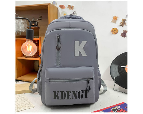 Рюкзак подростковый 5504 для ноутбука 14" водонепроницаемый 2 отделения 20-35 л Gray