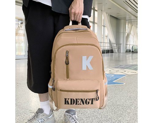 Рюкзак подростковый 5504 для ноутбука 14" водонепроницаемый 2 отделения 20-35 л Sand