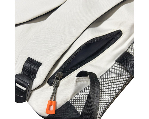 Рюкзак подростковый 901229 с брелком 20-35L школьный White