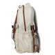 Рюкзак подростковый WEI'ZN-20237 с брелком на 2 отделения 20-35L школьный Ivory