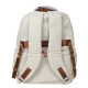 Рюкзак подростковый WEI'ZN-20237 с брелком на 2 отделения 20-35L школьный Ivory